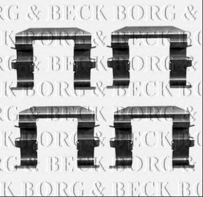 BORG & BECK bbk1378 -  Комплектующие, колодки дискового тормоза